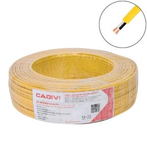 Dây điện đôi Cadivi VCmo-2×2.5 mm2 (Vàng) – 300/500V