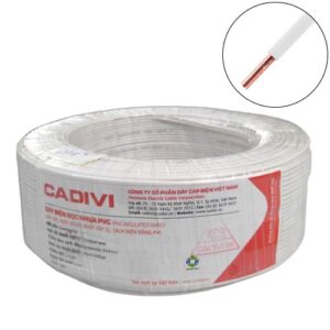 Dây điện đơn cứng Cadivi VC-6 mm2 (Trắng) – 450/750V