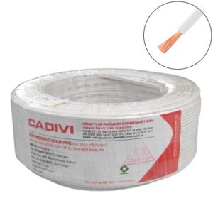 Dây điện đơn mềm Cadivi VCm-240 mm2 (Trắng) – 0.6/1KV